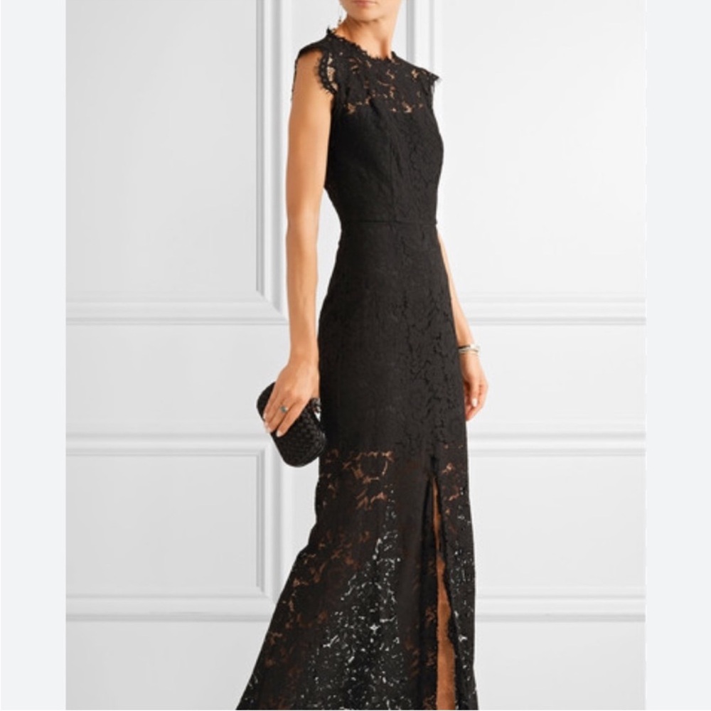 Rachel Zoe Estelle Lace Evening Gown - Elegant Backless Maxi Dress